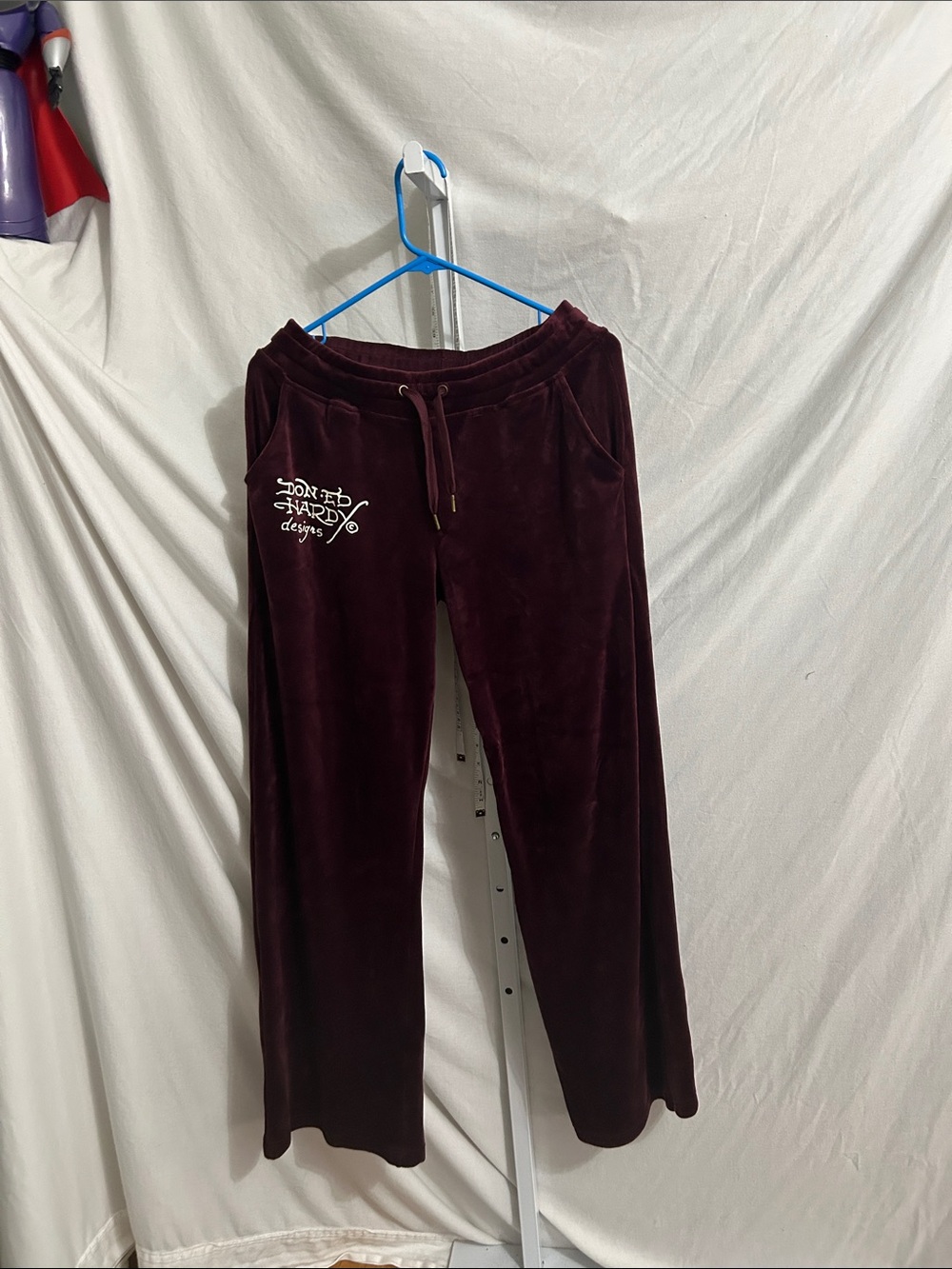 Ed hardy velour pants